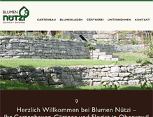 Tablet Screenshot of blumen-nuetzi.ch